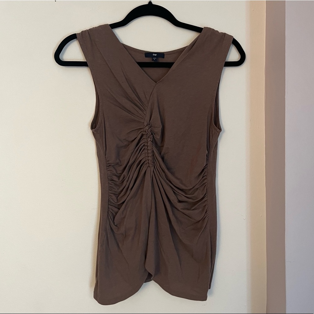 Gap Drapped and Ruched Front Tank